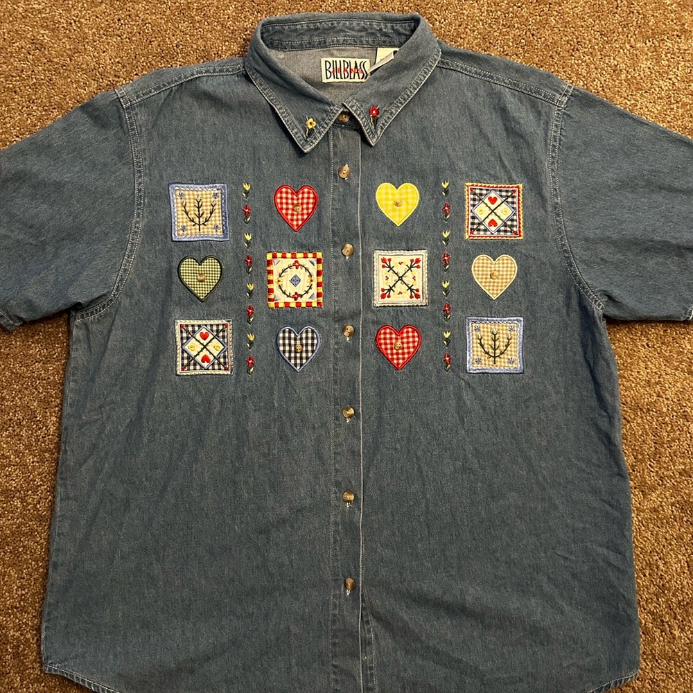 Vintage Billblass jean shirt